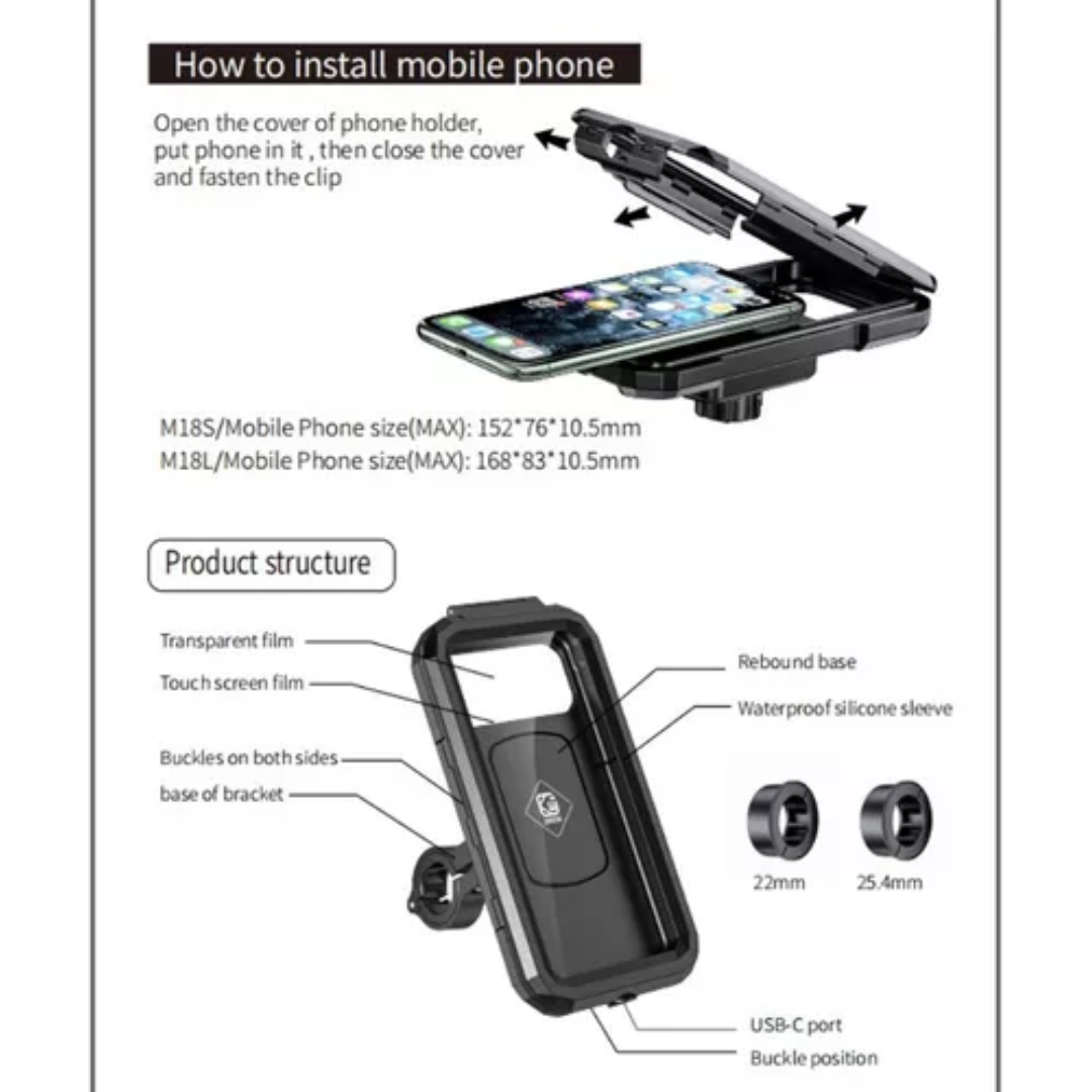 Miniatura 2 de Soporte Base Celular Moto Bicicleta